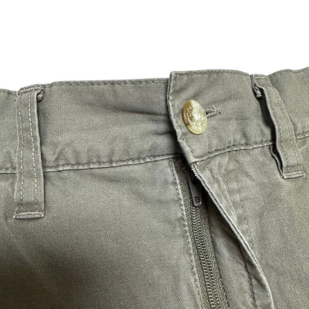 Columbia Men's Khaki Green Cargo Shorts - Size 34 stretch waist - Picture 2 of 14